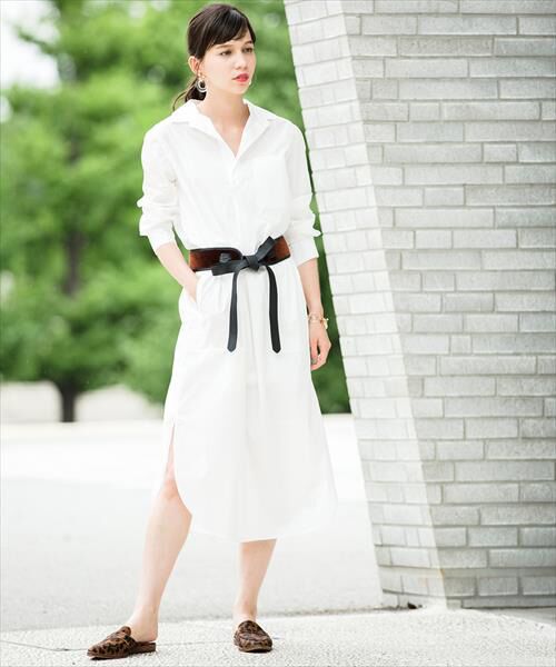 セール マキシシャツワンピース ワンピース Adam Et Rope アダム エ ロペ ファッション通販 タカシマヤファッションスクエア