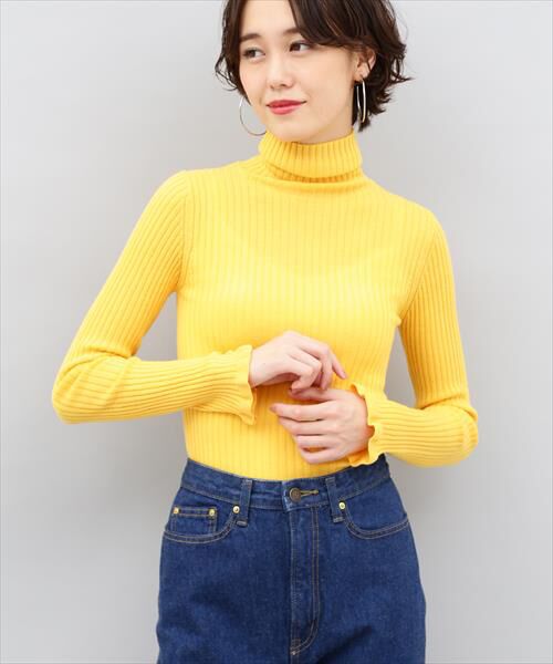 セール ウォッシャブルウールタートルリブプルオーバー ニット セーター Adam Et Rope アダム エ ロペ ファッション通販 タカシマヤファッションスクエア