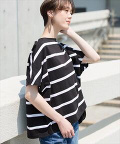 ADAM ET ROPE' / アダム エ ロペ ニット・セーター | 【Traditional Weatherwear】BOATNECK SHORTSL TOP