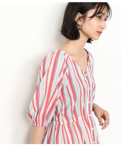 ADAM ET ROPE' / アダム エ ロペ シャツ・ブラウス | 2WAYウエストギャザリングブラウス