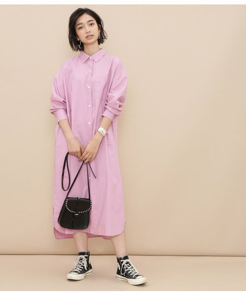 セール オーバーサイズシャツワンピース ワンピース Adam Et Rope アダム エ ロペ ファッション通販 タカシマヤファッションスクエア