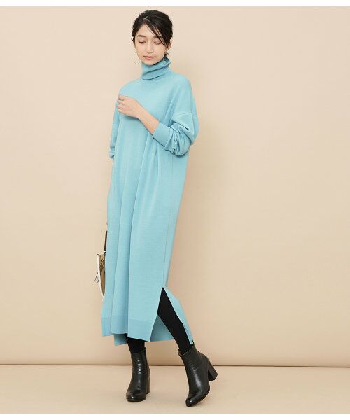 セール ウールスムースワンピース ワンピース Adam Et Rope アダム エ ロペ ファッション通販 タカシマヤファッションスクエア