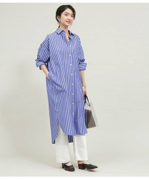 セール タイプライターシャツワンピース ワンピース Adam Et Rope アダム エ ロペ ファッション通販 タカシマヤファッションスクエア