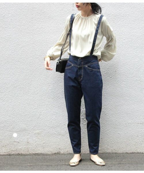 セール Big John For Adam Et Rope ペダルプッシャーサロペット デニムパンツ Adam Et Rope アダム エ ロペ ファッション通販 タカシマヤファッションスクエア