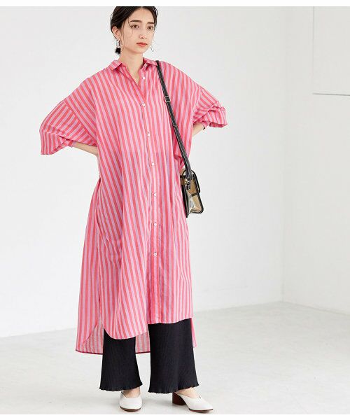 セール Khadiコットンシャツワンピース ワンピース Adam Et Rope アダム エ ロペ ファッション通販 タカシマヤファッションスクエア