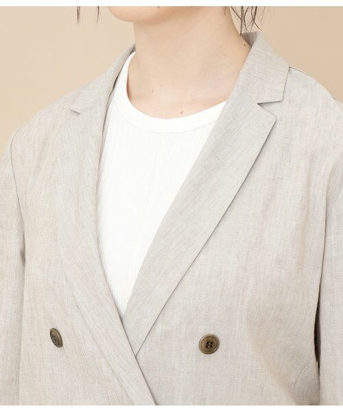 CARREMAN LINEN ジャケット CARREMAN LINEN ジャケット