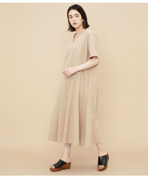 セール コットンナイロンaラインワンピース ワンピース Adam Et Rope アダム エ ロペ ファッション通販 タカシマヤファッションスクエア