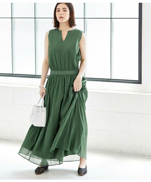 セール コットンウエストブラウジングワンピース ワンピース Adam Et Rope アダム エ ロペ ファッション通販 タカシマヤファッションスクエア