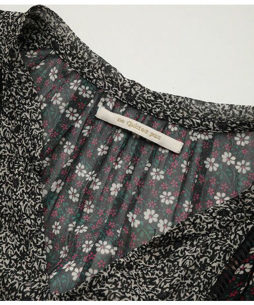 【ne Quittez pas】RAYON GGT FLOWER MIX GATHER DRESS