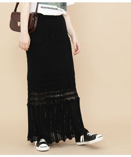 セール クロシェニットスカート スカート Adam Et Rope アダム エ ロペ ファッション通販 タカシマヤファッションスクエア