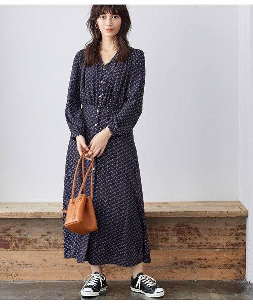 セール プリントマキシワンピース ワンピース Adam Et Rope アダム エ ロペ ファッション通販 タカシマヤファッションスクエア