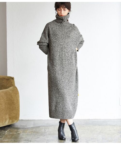 セール ウールビックタートルニットワンピース ワンピース Adam Et Rope アダム エ ロペ ファッション通販 タカシマヤファッションスクエア