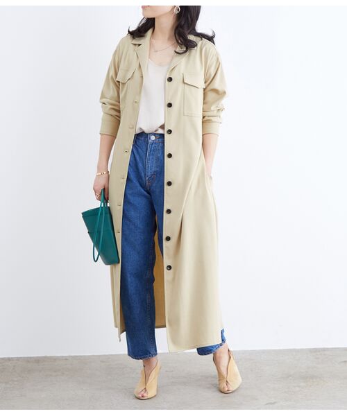 セール ワークシャツワンピースガウン ワンピース Adam Et Rope アダム エ ロペ ファッション通販 タカシマヤファッションスクエア