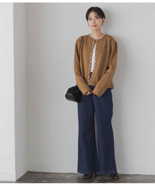 Agnes B Pour Adam Et Rope Cardigan Pressions カーディガン ボレロ Adam Et Rope アダム エ ロペ ファッション通販 タカシマヤファッションスクエア