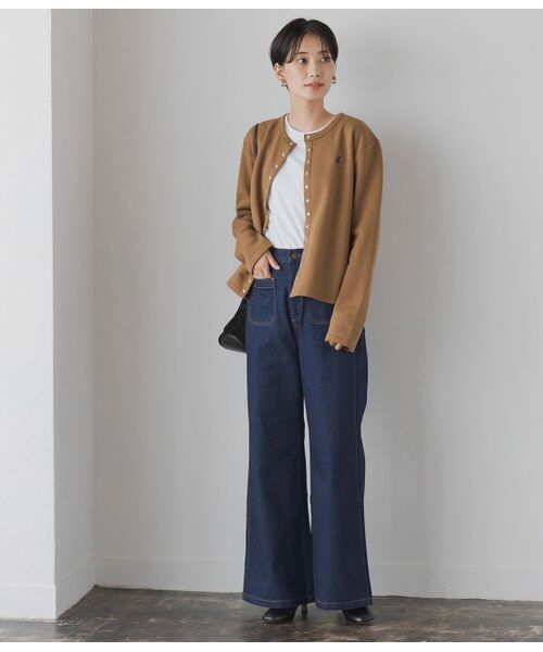 【agnes b. pour ADAM ET ROPE'】CARDIGAN PRESSIONS