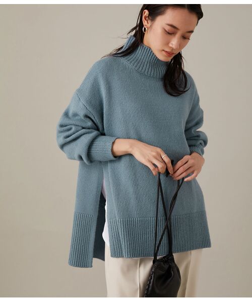 Web限定 サイドスリットニット ニット セーター Adam Et Rope アダム エ ロペ ファッション通販 タカシマヤファッションスクエア