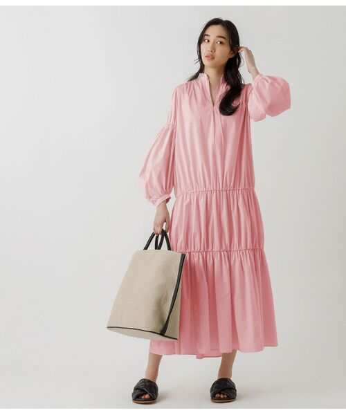 セール 洗える ティアードギャザーワンピース ワンピース Adam Et Rope アダム エ ロペ ファッション通販 タカシマヤファッションスクエア