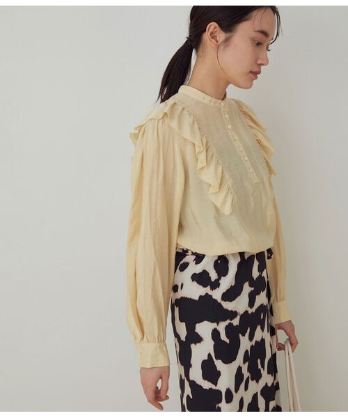 セール Web限定 ショルダーフリルブラウス シャツ ブラウス Adam Et Rope アダム エ ロペ ファッション通販 タカシマヤファッションスクエア