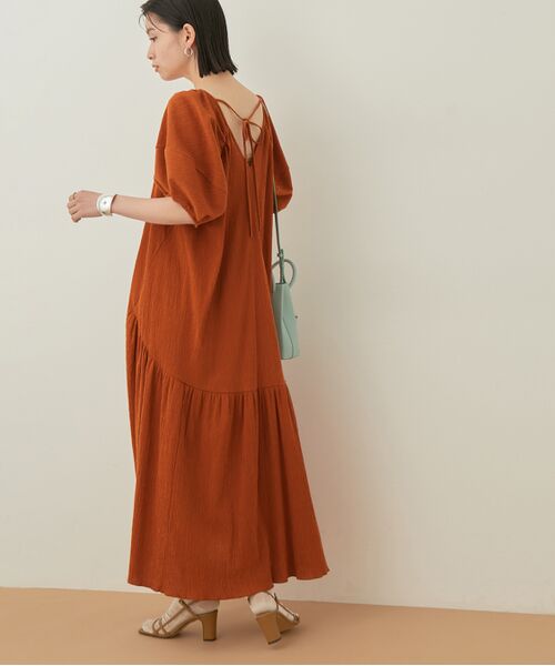 セール 洗える ハイツイストクレープワンピース ワンピース Adam Et Rope アダム エ ロペ ファッション通販 タカシマヤファッションスクエア