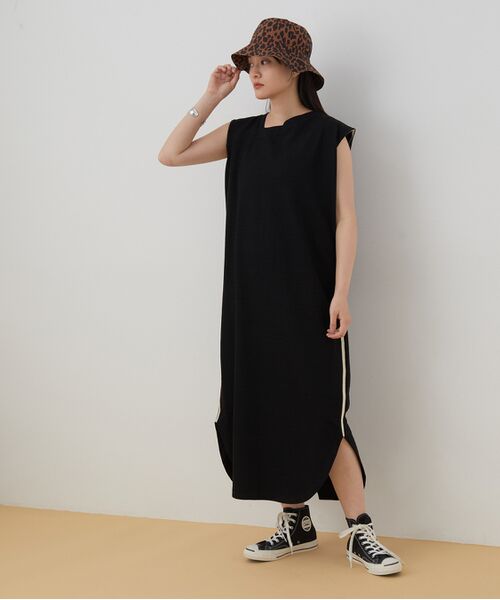 セール アウトレット店舗 Web限定 スリットネックワンピース ワンピース Adam Et Rope アダム エ ロペ ファッション通販 タカシマヤファッションスクエア