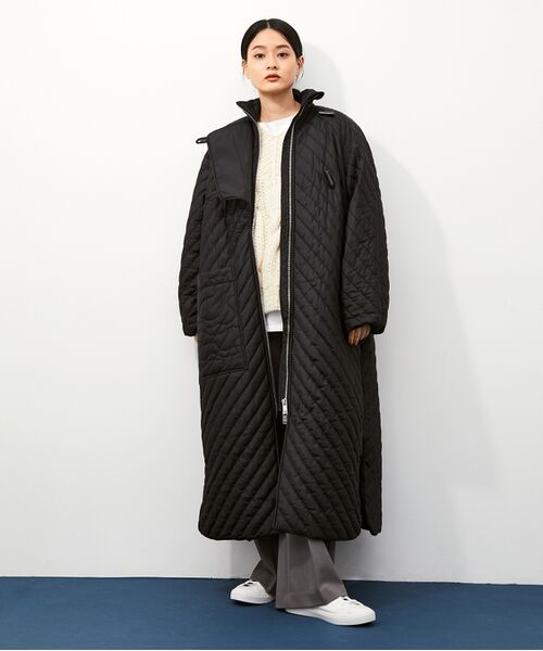 セール】 【GANNI】Recycled Ripstop Quilt COAT （その他アウター