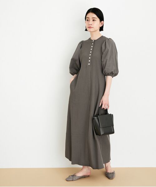 【一部直営店舗・WEB限定】ボタンディテールワンピース