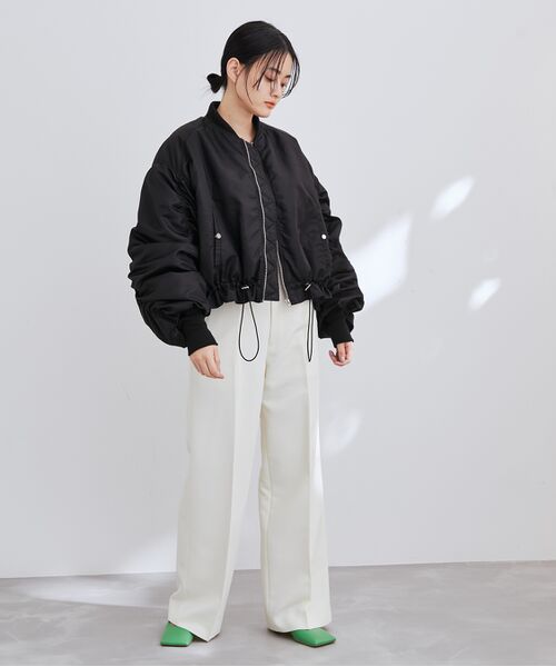 パフスリーブ ギャザーコート ma-1 トレンチコート ジャケット/アウター メンズ セール安い