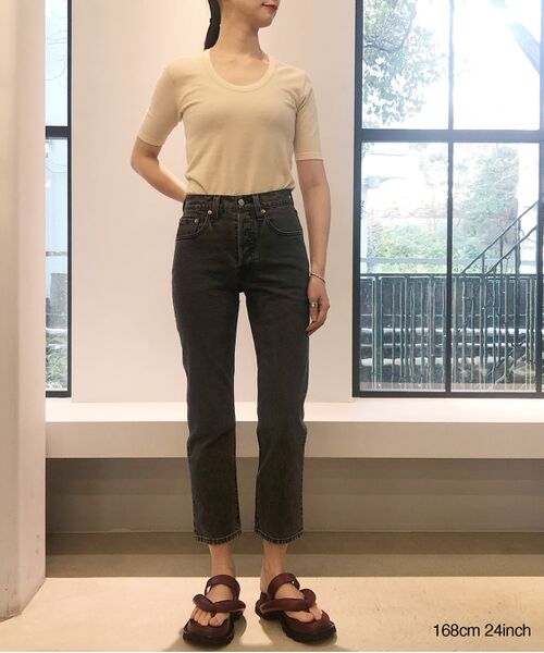 【Levi’s for BIOTOP】501 Black Cropped length26
