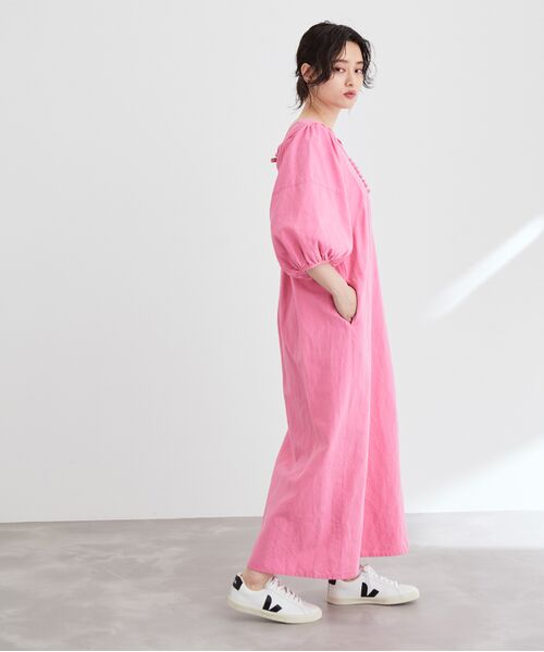 リネンボリュームスリーブワンピース ワンピース Adam Et Rope アダム エ ロペ ファッション通販 タカシマヤファッションスクエア