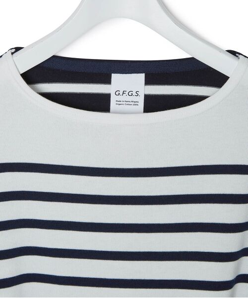 G.F.G.S. for ADAM ET ROPE'】別注ボートネックボーダー (カットソー