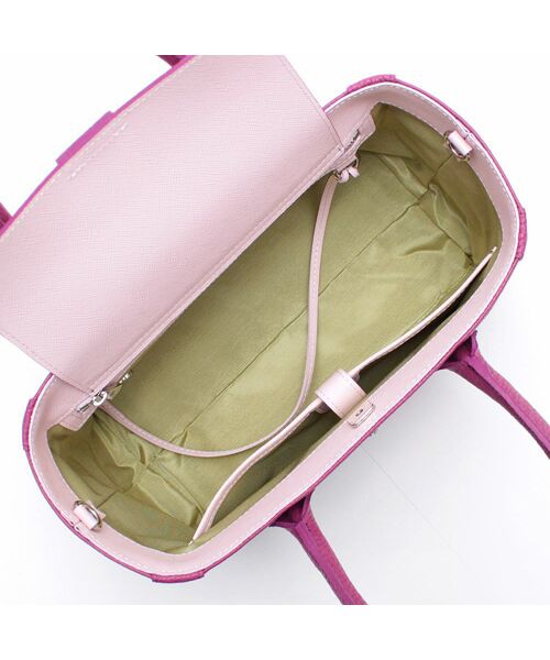 Accesoires De Mademoiselle / アクセソワ・ドゥ・マドモワゼル トートバッグ | 牛革/アールデコモチーフミニトート(Dカン+) | 詳細3