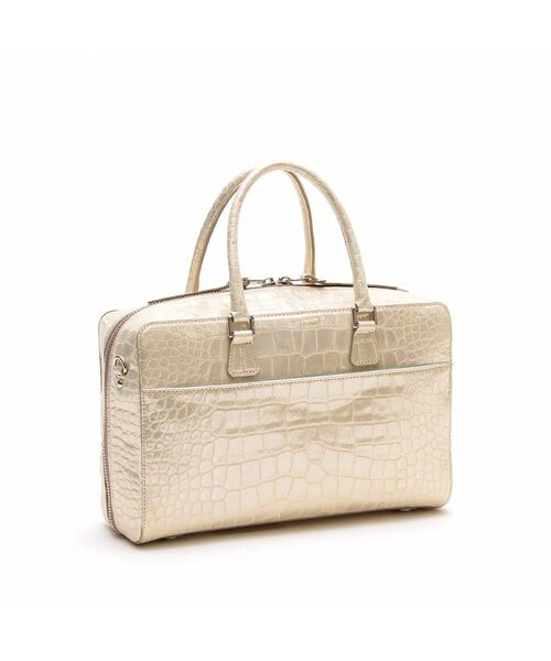 Accesoires De Mademoiselle / アクセソワ・ドゥ・マドモワゼル ボストンバッグ | ヴィッテリグリシャムウェンディ/クリスタルソーイングボストン28cm GOLD | 詳細3