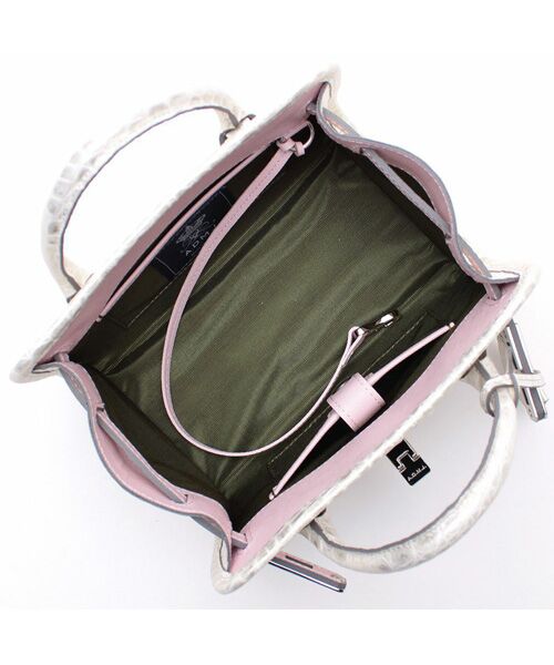 Accesoires De Mademoiselle / アクセソワ・ドゥ・マドモワゼル トートバッグ | ヴィッテリグリシャムウェンディ/クリスタルソーイング前金具付トート20cm PLATINUM | 詳細2