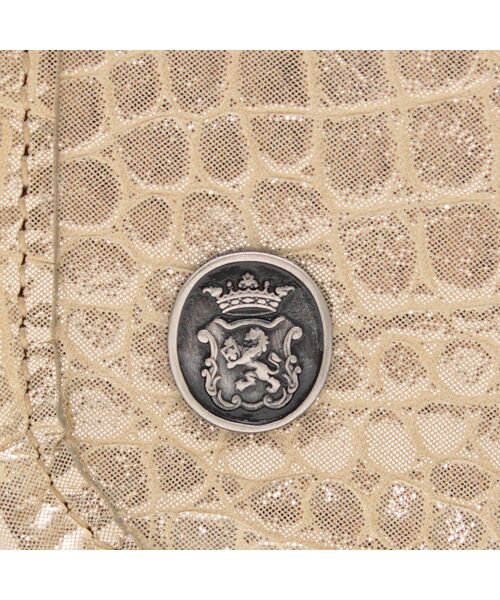 Accesoires De Mademoiselle / アクセソワ・ドゥ・マドモワゼル トートバッグ | ヴィッテリグリシャムウェンディ/クリスタルソーイングヘリ巻きトート25cm　GOLD | 詳細5