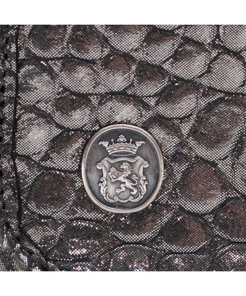 Accesoires De Mademoiselle / アクセソワ・ドゥ・マドモワゼル トートバッグ | ヴィッテリグリシャムウェンディ/クリスタルソーイングヘリ巻きトート25cm　GUNMETAL | 詳細5