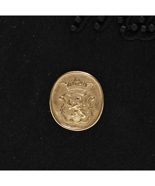 Accesoires De Mademoiselle / アクセソワ・ドゥ・マドモワゼル トートバッグ | スエードプラス/マーキス前金具付トート28cm BLACK/SHIKKOKU | 詳細7