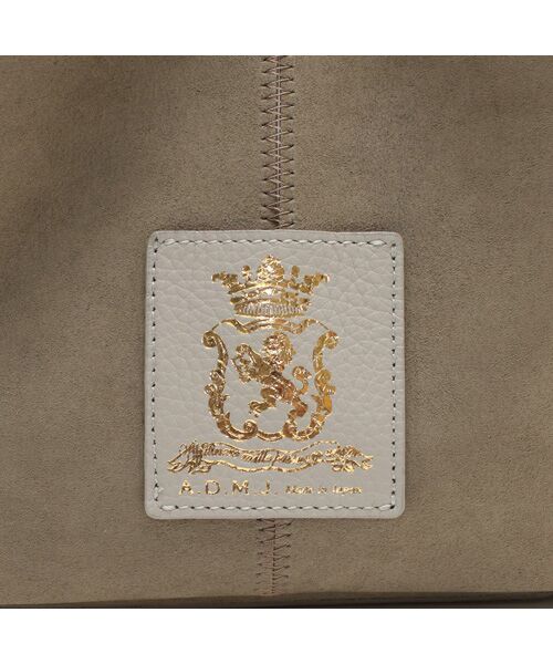 Accesoires De Mademoiselle / アクセソワ・ドゥ・マドモワゼル トートバッグ | スエードプラス/マーキスショルダーストラップ付トート21cm FANGO/SHIROGANE | 詳細8