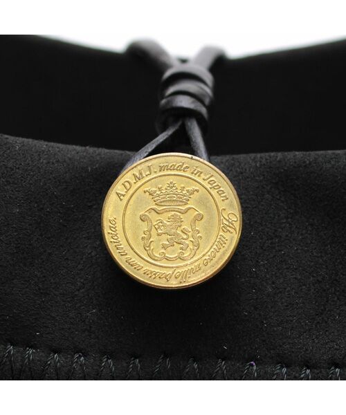 Accesoires De Mademoiselle / アクセソワ・ドゥ・マドモワゼル トートバッグ | スエードプラス/マーキスショルダーストラップ付トート25cm BLACK/SHIKKOKU | 詳細4