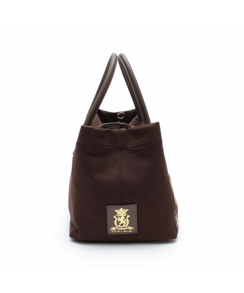 Accesoires De Mademoiselle / アクセソワ・ドゥ・マドモワゼル トートバッグ | スエードプラス/マーキスショルダーストラップ付トート25cm　MORO/BENIKESHI | 詳細1