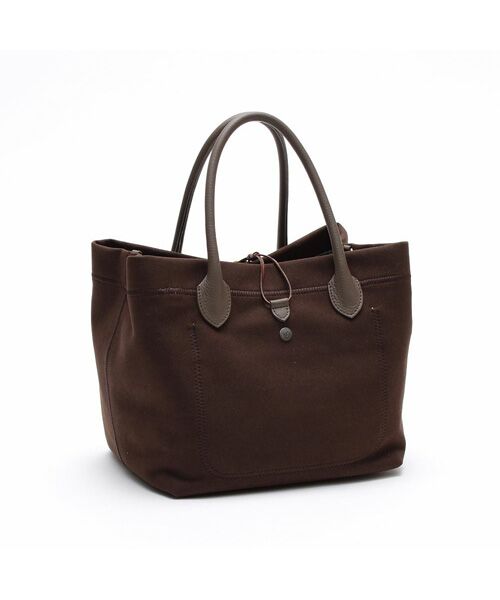 Accesoires De Mademoiselle / アクセソワ・ドゥ・マドモワゼル トートバッグ | スエードプラス/マーキスショルダーストラップ付トート25cm　MORO/BENIKESHI | 詳細3