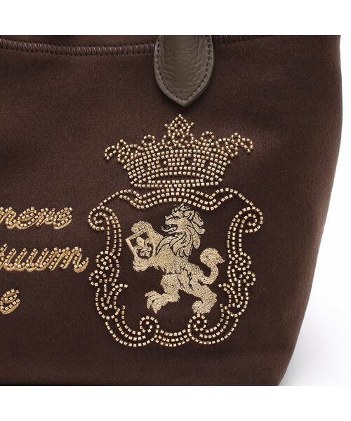 Accesoires De Mademoiselle / アクセソワ・ドゥ・マドモワゼル トートバッグ | スエードプラス/マーキスショルダーストラップ付トート25cm　MORO/BENIKESHI | 詳細5