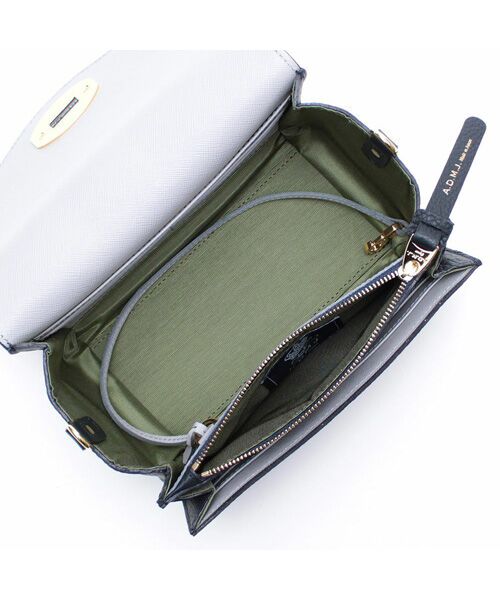 Accesoires De Mademoiselle / アクセソワ・ドゥ・マドモワゼル ショルダーバッグ | チェルボラウンドクラッチショルダー MARINE | 詳細2