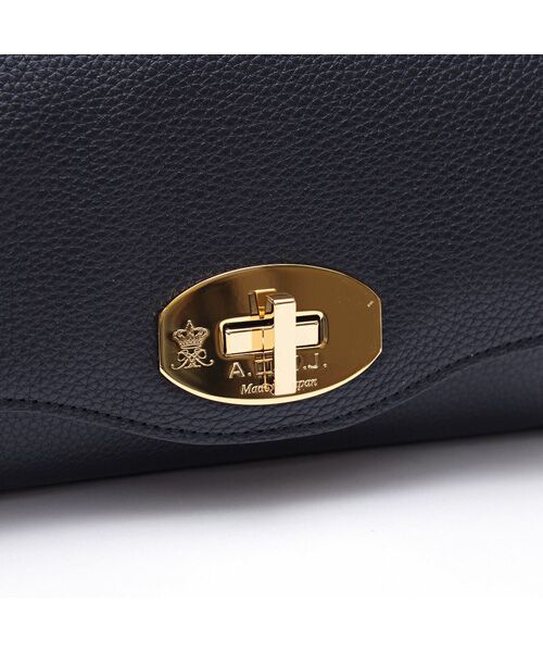 Accesoires De Mademoiselle / アクセソワ・ドゥ・マドモワゼル ショルダーバッグ | チェルボラウンドクラッチショルダー MARINE | 詳細4