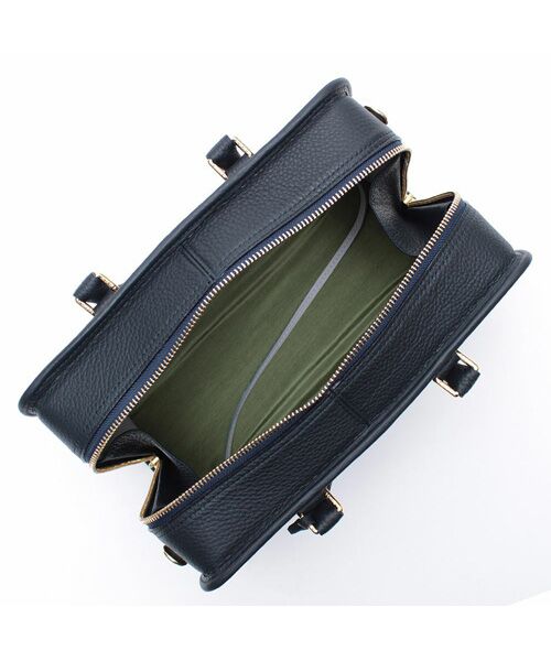 Accesoires De Mademoiselle / アクセソワ・ドゥ・マドモワゼル ボストンバッグ | チェルボ/ヘリ巻きボストン28cm MARINE | 詳細2