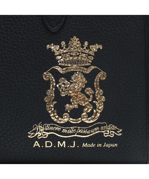 Accesoires De Mademoiselle / アクセソワ・ドゥ・マドモワゼル ボストンバッグ | チェルボ/ヘリ巻きボストン28cm MARINE | 詳細4