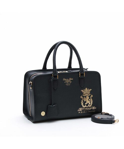 Accesoires De Mademoiselle / アクセソワ・ドゥ・マドモワゼル ボストンバッグ | チェルボ/ヘリ巻きボストン28cm MARINE(MARINE)