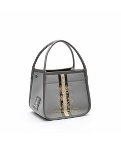 Accesoires De Mademoiselle / アクセソワ・ドゥ・マドモワゼル トートバッグ | マジックライト/センターリボンベルボトムトートM　GRIS/MARINO