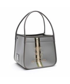 Accesoires De Mademoiselle / アクセソワ・ドゥ・マドモワゼル トートバッグ | マジックライト/センターリボンベルボトムトートL　GRIS/MARINO