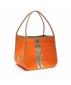 Accesoires De Mademoiselle / アクセソワ・ドゥ・マドモワゼル トートバッグ | マジックライト/センターリボンベルボトムトートL　MANGO/MARRON