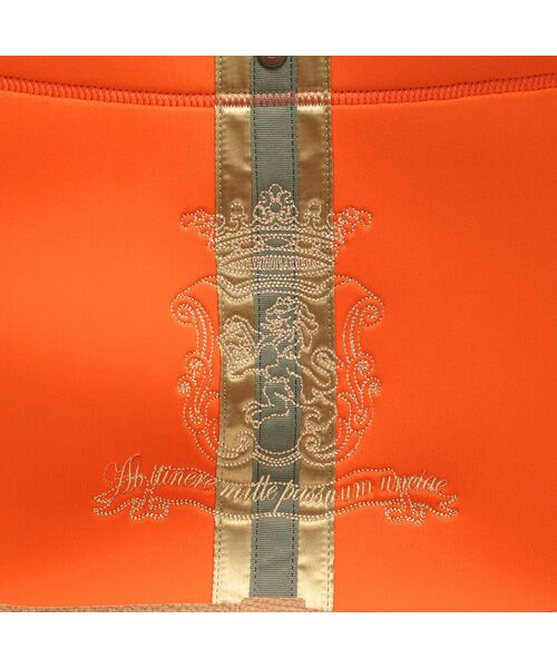 Accesoires De Mademoiselle / アクセソワ・ドゥ・マドモワゼル トートバッグ | マジックライト/センターリボンベルボトムトートL　MANGO/MARRON | 詳細5